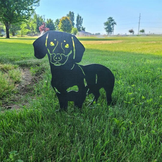 The Goodest Dogs!  Silhouette Yard Decoration