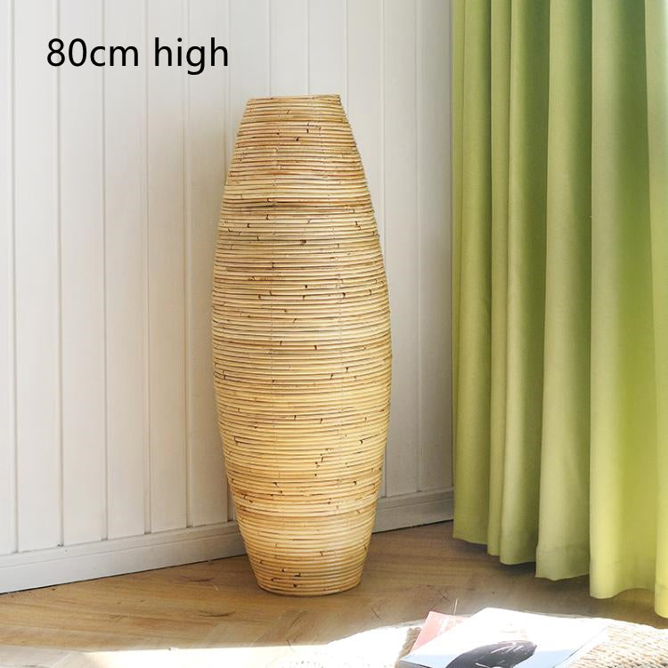 Naturally Modern: Rattan Weave Vase Collection