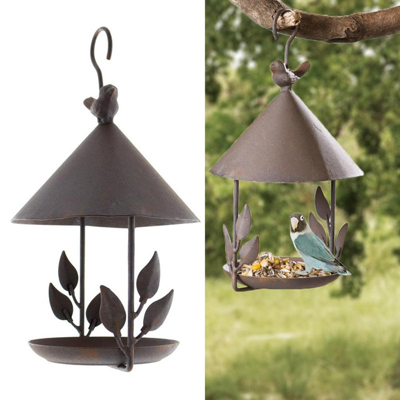 Vintage Wrought Iron Bird Feeder