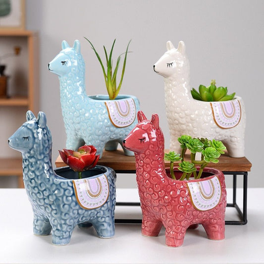 Pack of Alpacas Succulent Planter