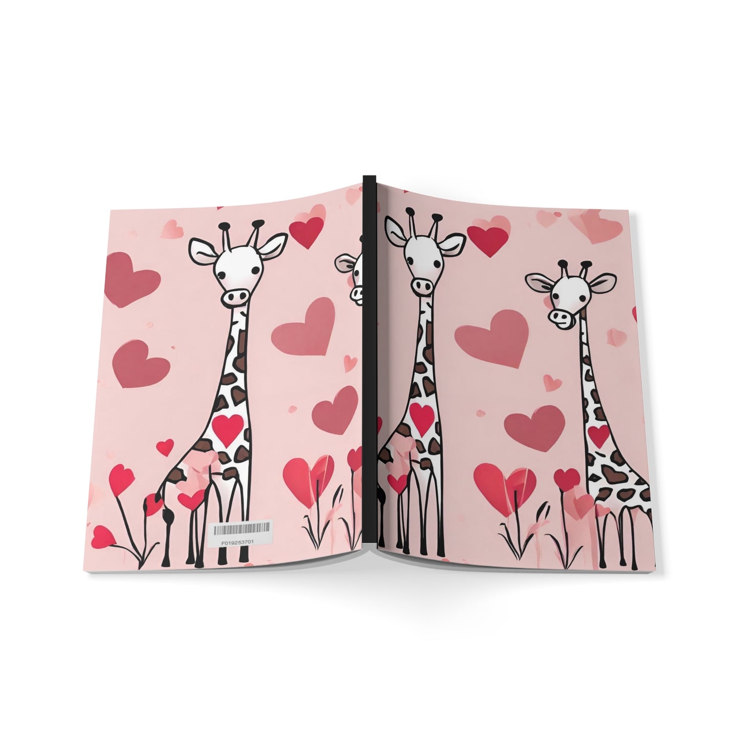 XO Giraffes In Love Soft Journal