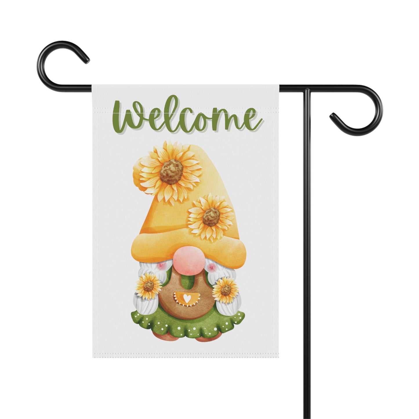 Garden & House Welcome Little Gnome Banner or Flag