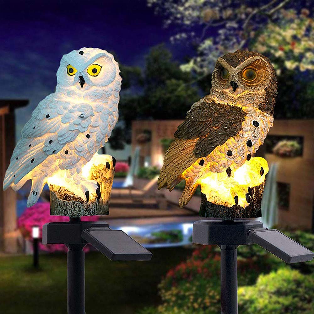 Guardian Owl: Solar Garden Light