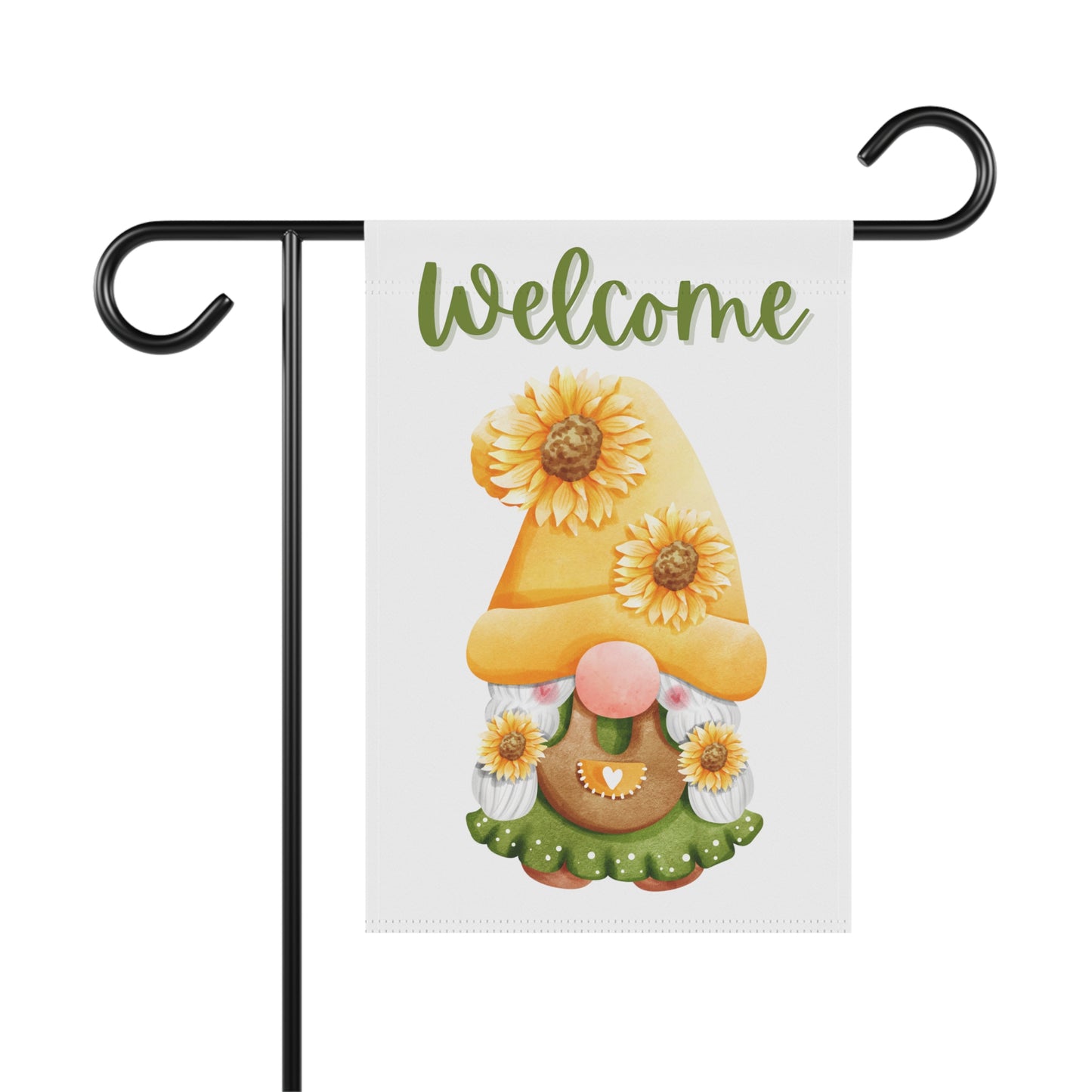 Garden & House Welcome Little Gnome Banner or Flag