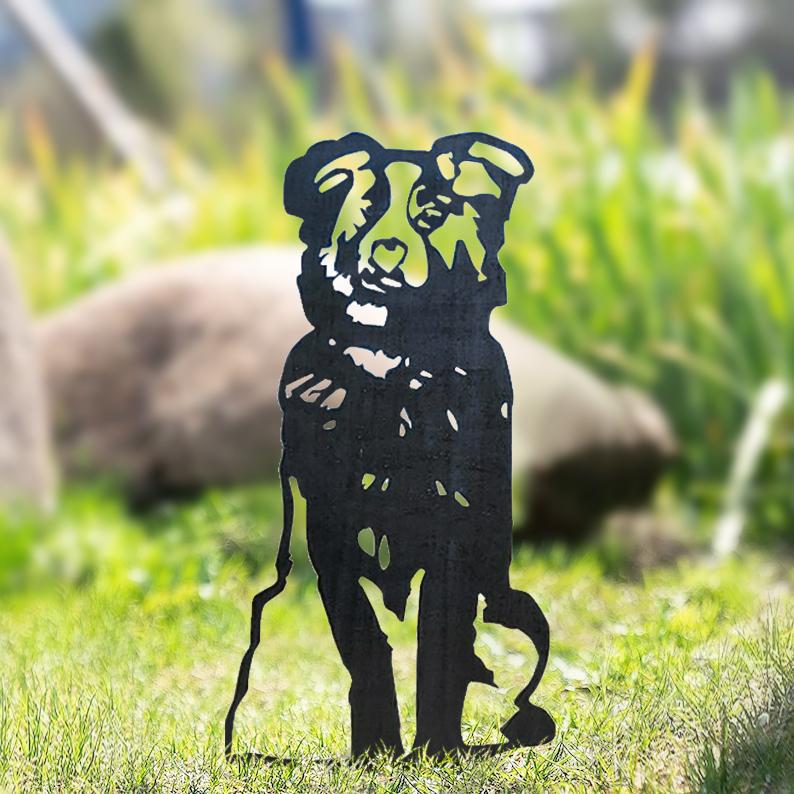 The Goodest Dogs!  Silhouette Yard Decoration