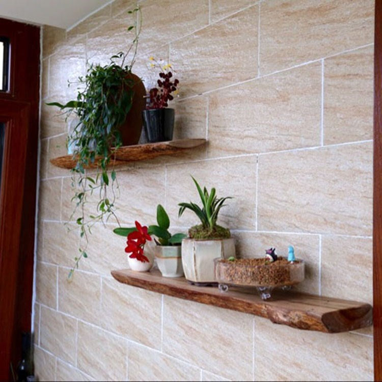 Natural Wood Slab Shelf