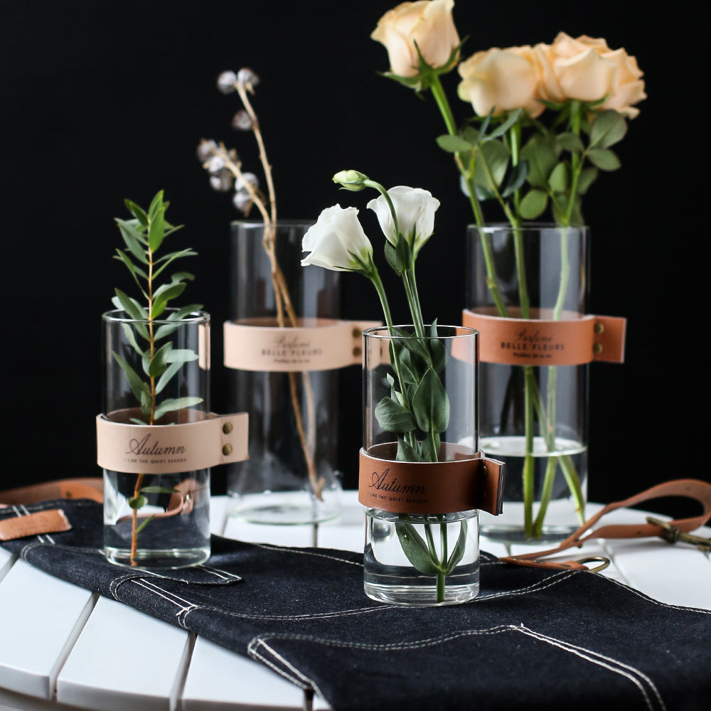 Naturally Modern: Glass and Wood Vase Collection