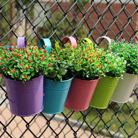 Spring Colors: Hanging Flower Pots