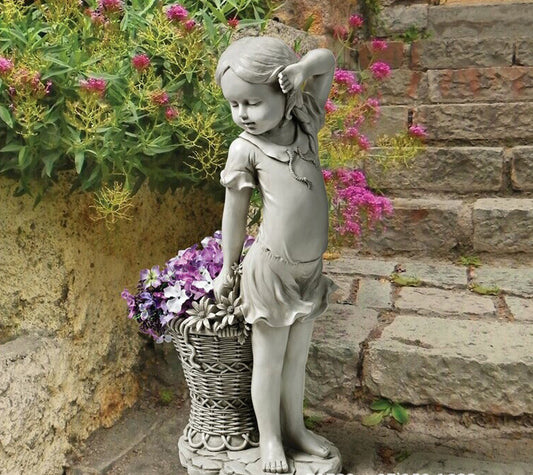 Flower Girl's Basket: Garden Sculpture