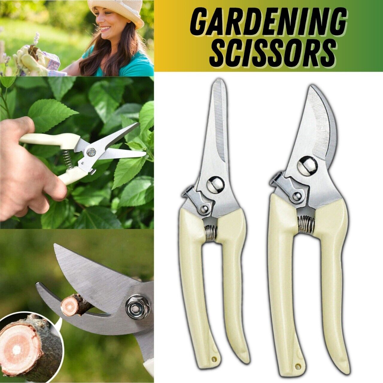 2 Pack Pruning Shears for Gardening