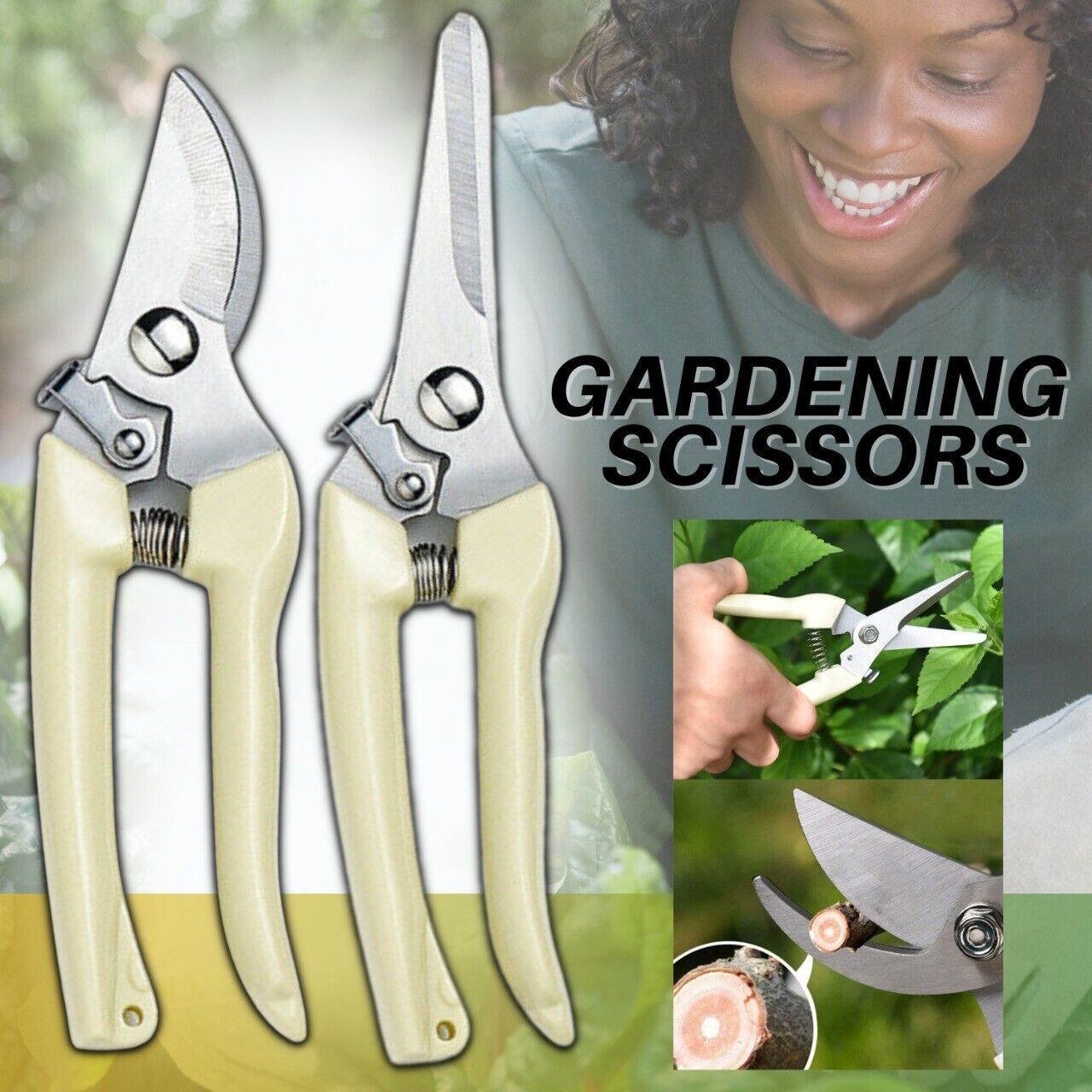 2 Pack Pruning Shears for Gardening