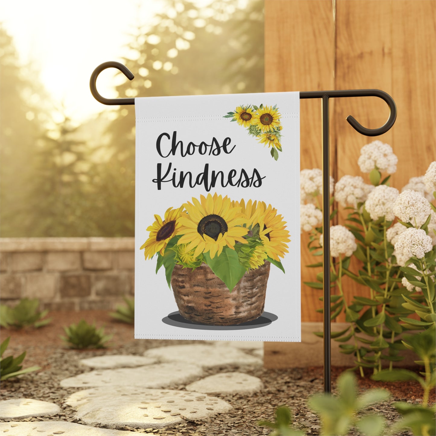 Sunflowers Choose Kindness Garden Flag