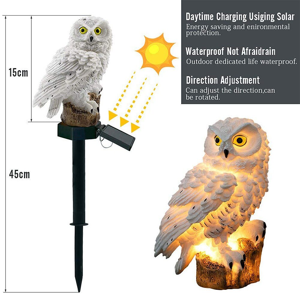 Guardian Owl: Solar Garden Light