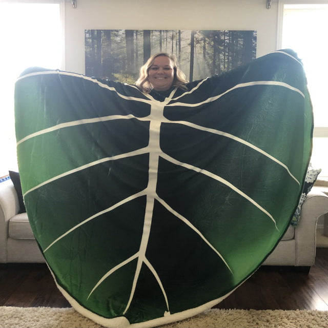 Giant, Cozy, and Super Soft Monstera Leaf Blanket