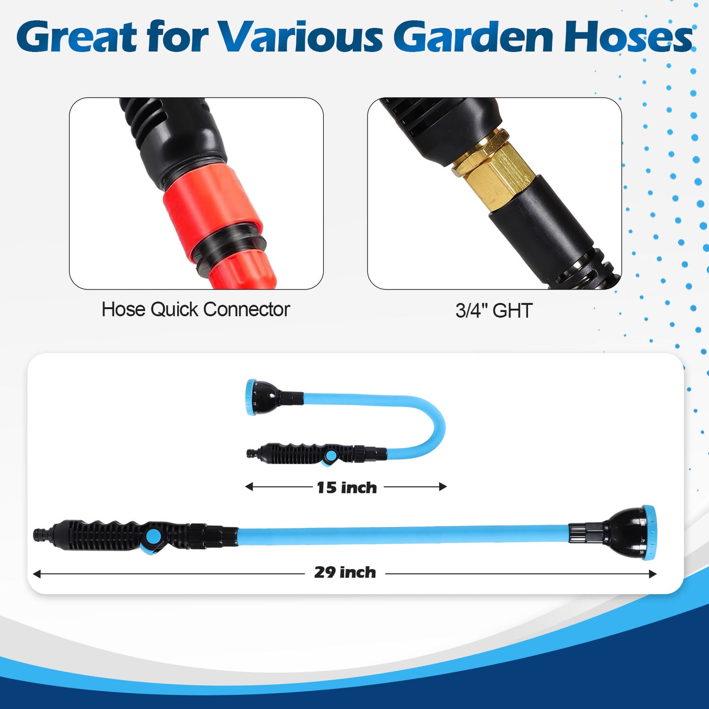 Bendable 10-Function Garden Water Sprayer