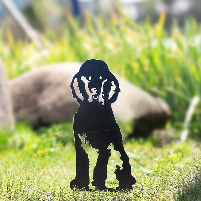 The Goodest Dogs!  Silhouette Yard Decoration