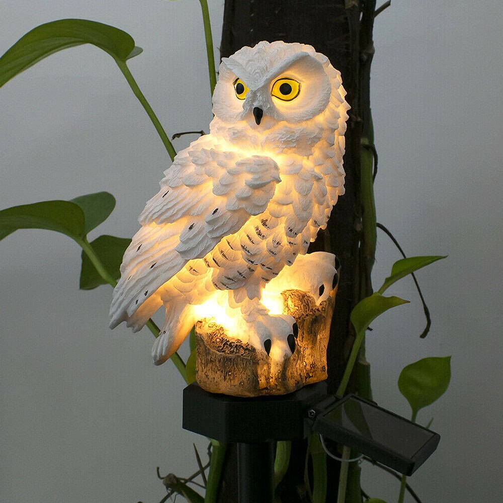 Guardian Owl: Solar Garden Light