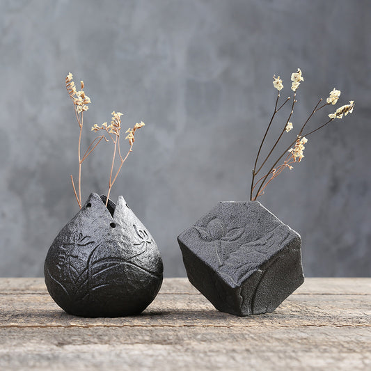 Naturally Modern: Sculpted Stoneware Vase Collection