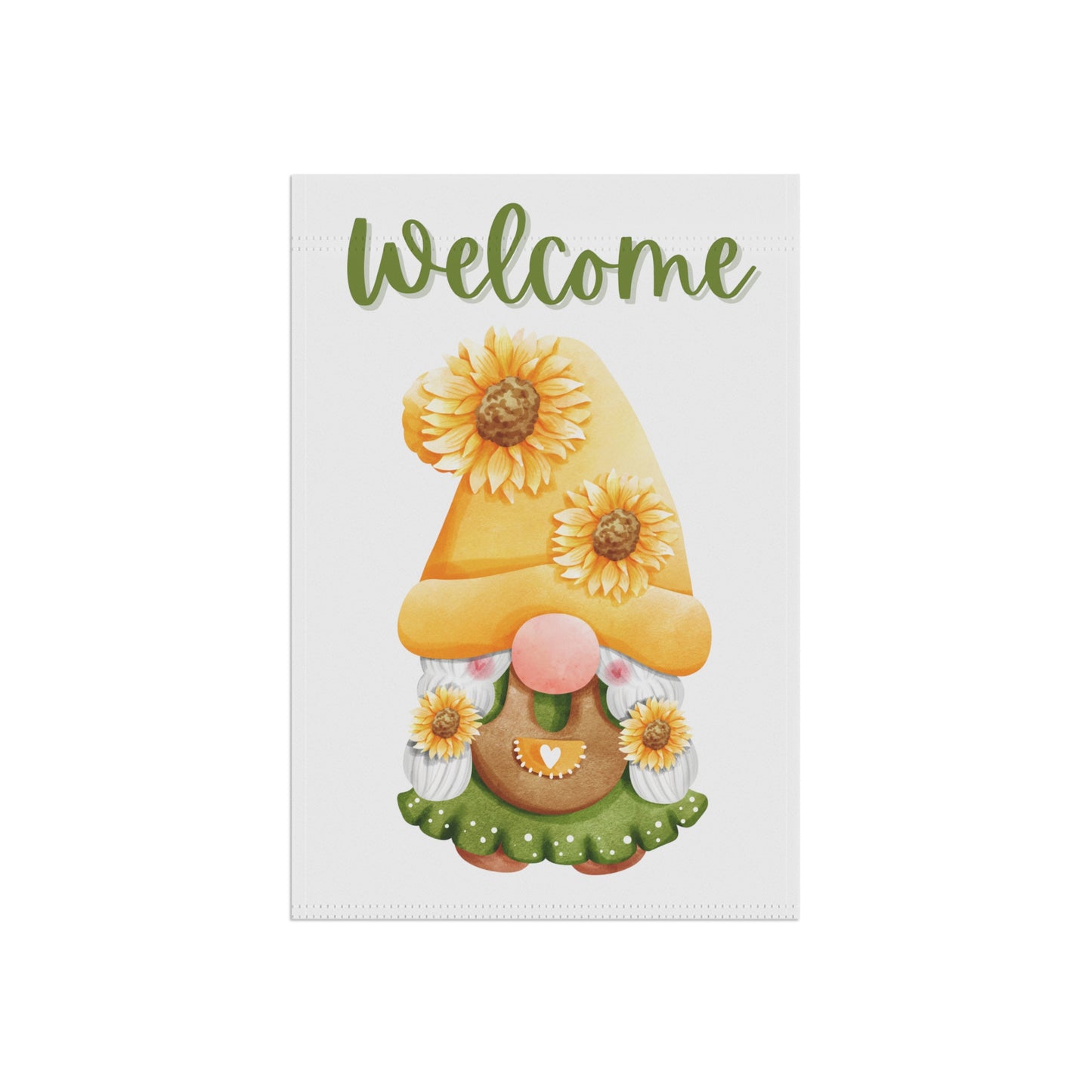 Garden & House Welcome Little Gnome Banner or Flag