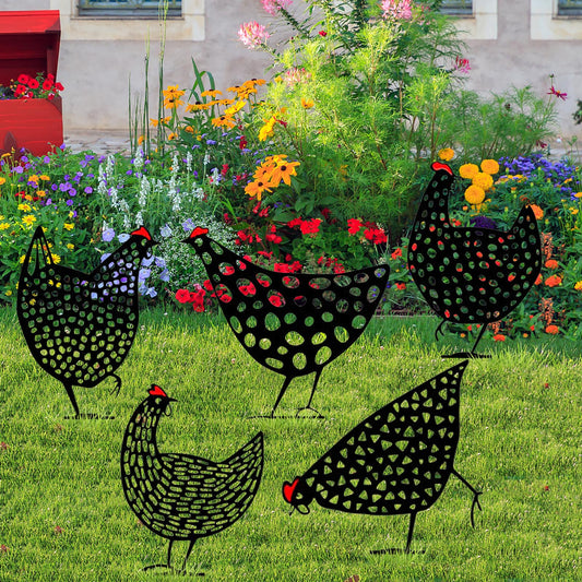 Chickens, Rabbits and Ducks! Yard Art Decor