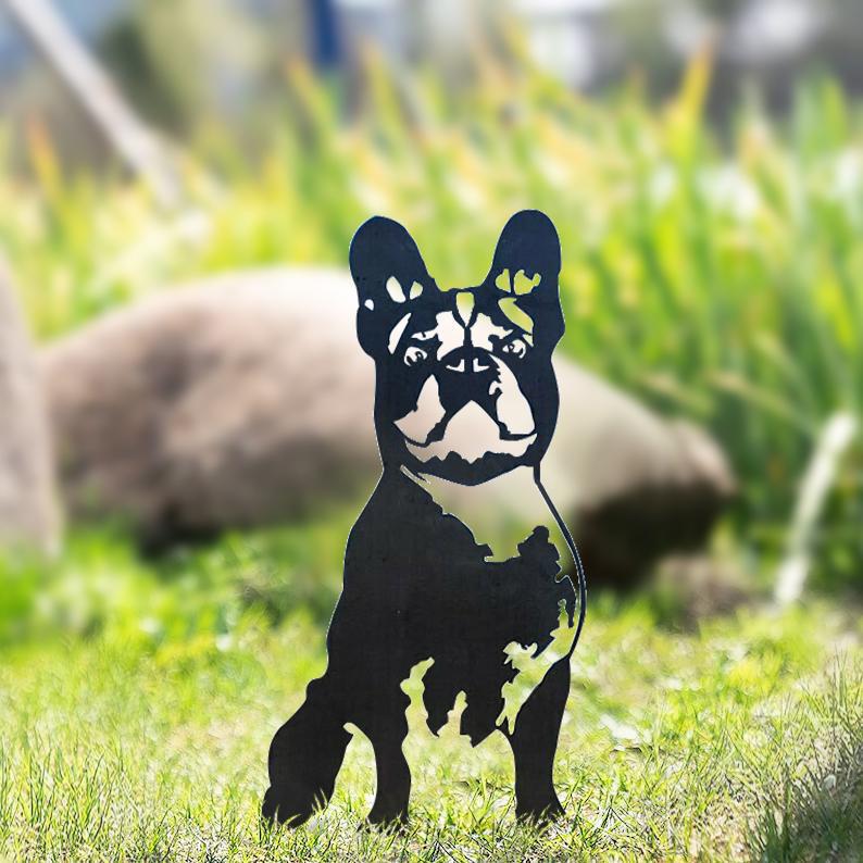 The Goodest Dogs!  Silhouette Yard Decoration