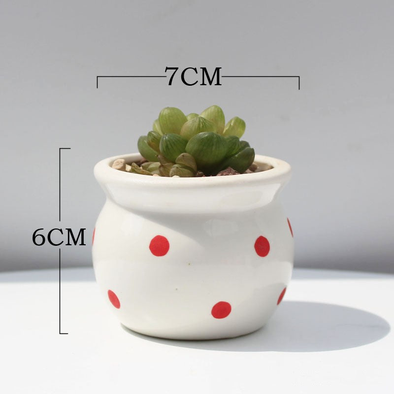 Little Dots: Ceramic Flower Pots