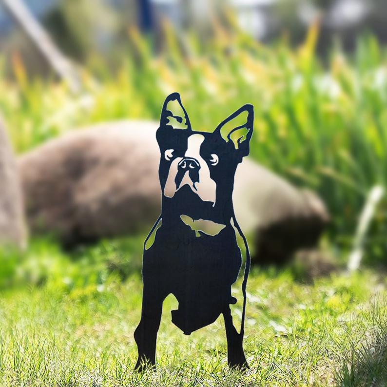 The Goodest Dogs!  Silhouette Yard Decoration