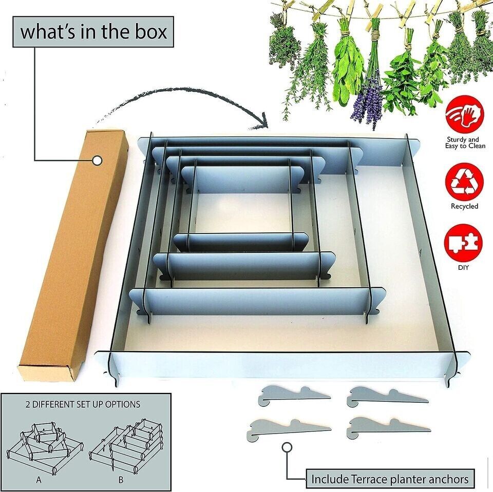 Elevated Outdoor Garden Bed for  Plants, Vegetables and Flowers