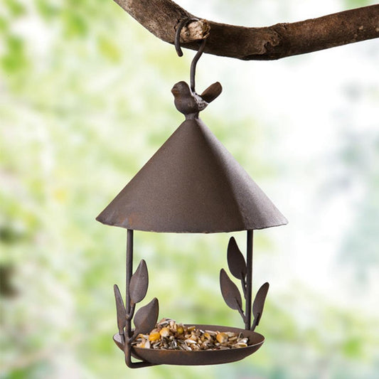 Vintage Wrought Iron Bird Feeder