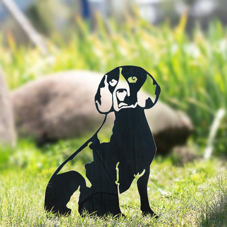 The Goodest Dogs!  Silhouette Yard Decoration