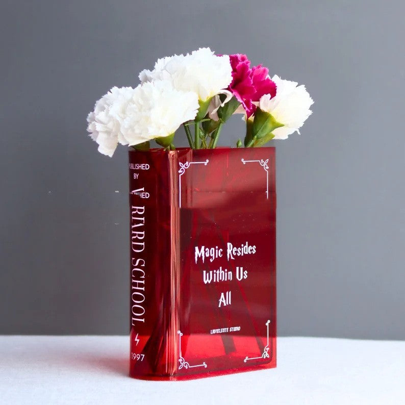 Literary Flowers Book Vase