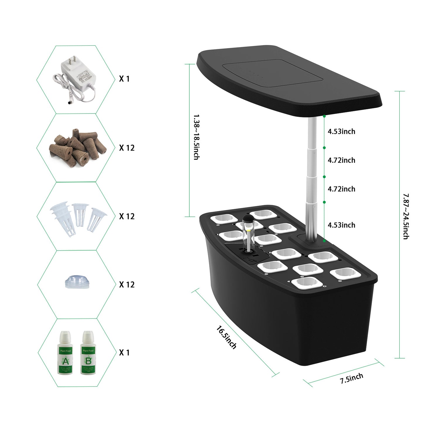 Smart Indoor Salad Planter and Herb Growing Kit