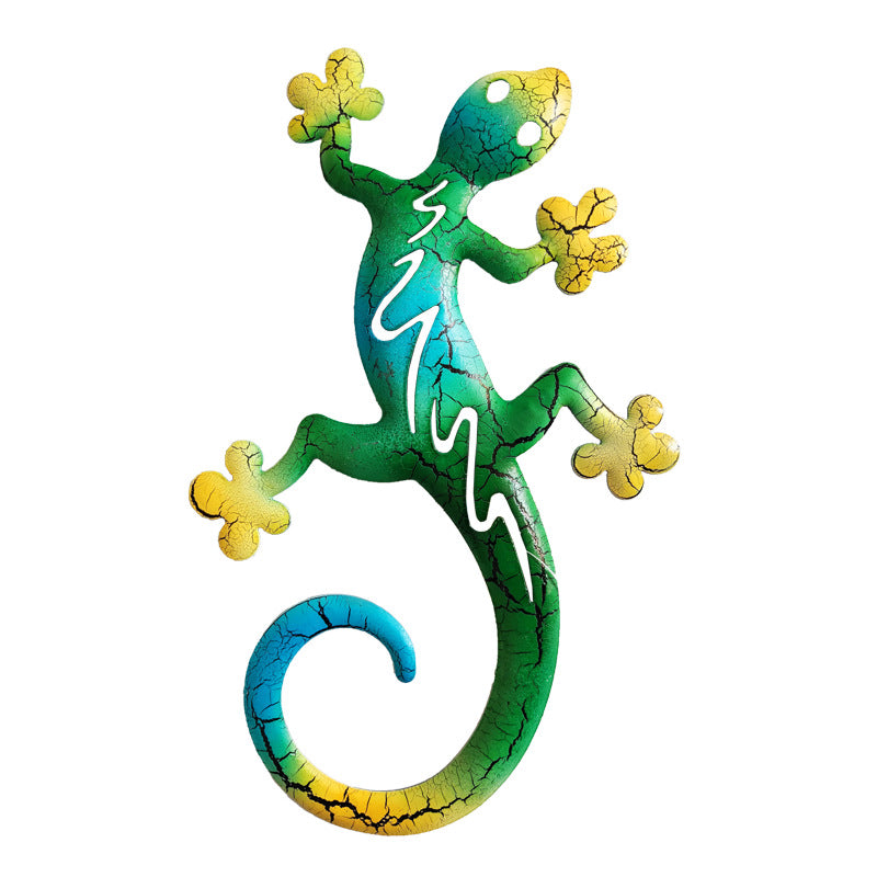 Gecko Friends Metal Wall Art