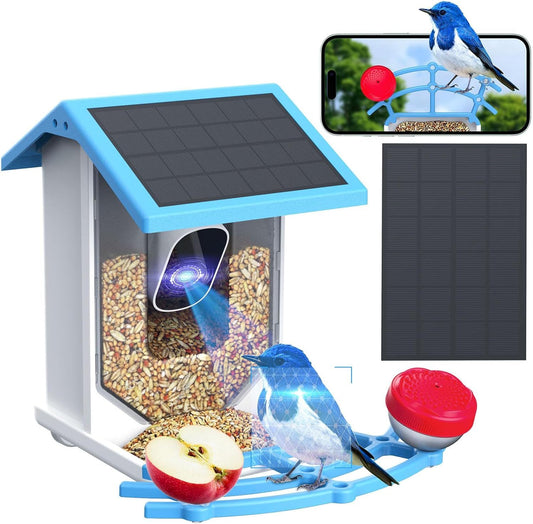 Smart Solar-Powered Bird Feeder With Camera