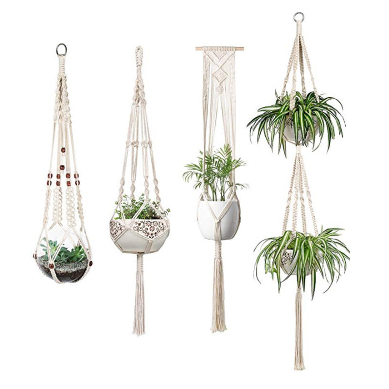 Handmade Macrame Hanging Baskets