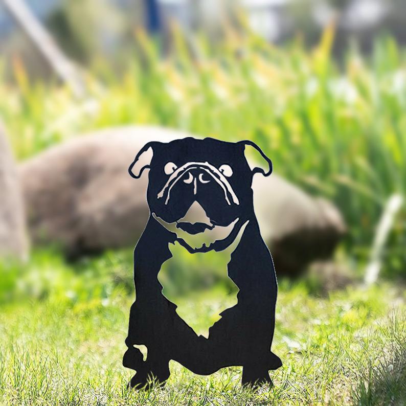 The Goodest Dogs!  Silhouette Yard Decoration