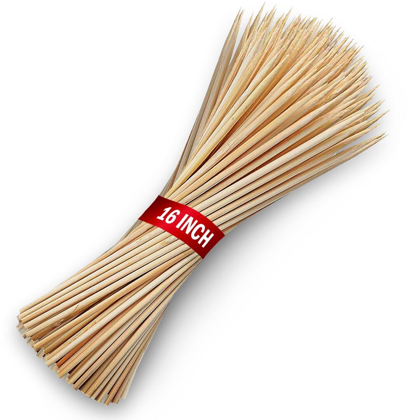 100 Pack 16 Inch Bamboo Plant Stakes