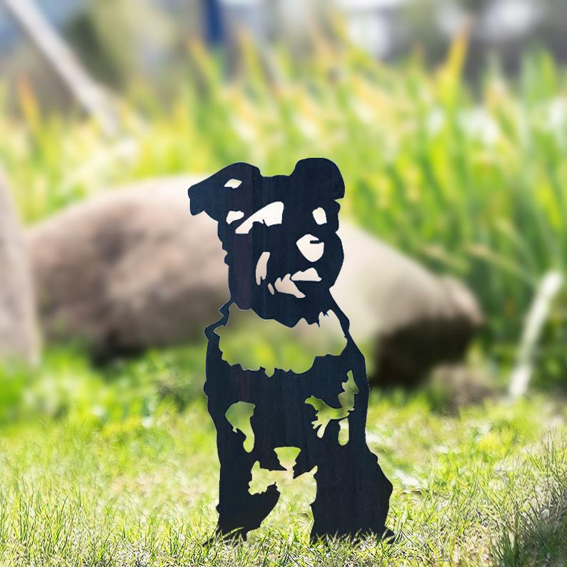 The Goodest Dogs!  Silhouette Yard Decoration