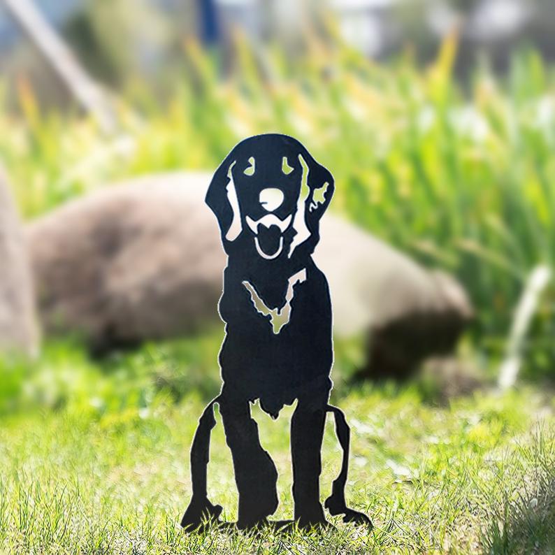 The Goodest Dogs!  Silhouette Yard Decoration