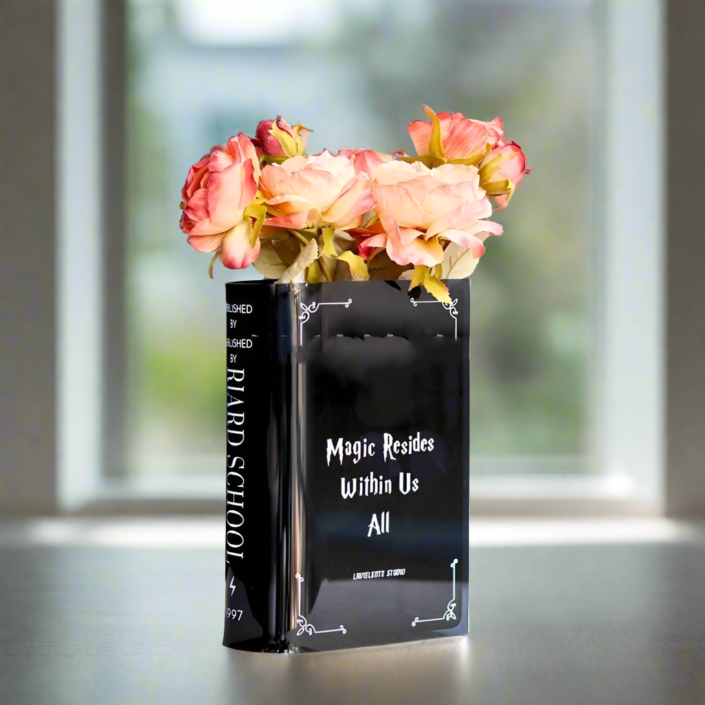 Literary Flowers Book Vase