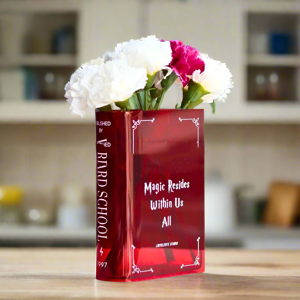 Literary Flowers Book Vase