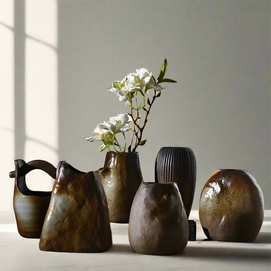 Naturally Modern: Glazed Pottery Vase Collection