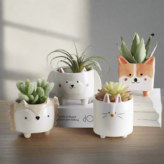 Forest Friends! Ceramic Flowerpot Set