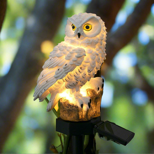 Guardian Owl: Solar Garden Light