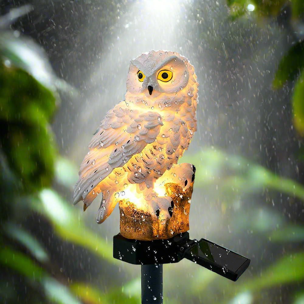 Guardian Owl: Solar Garden Light