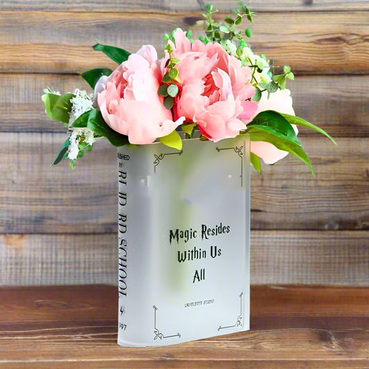 Literary Flowers Book Vase