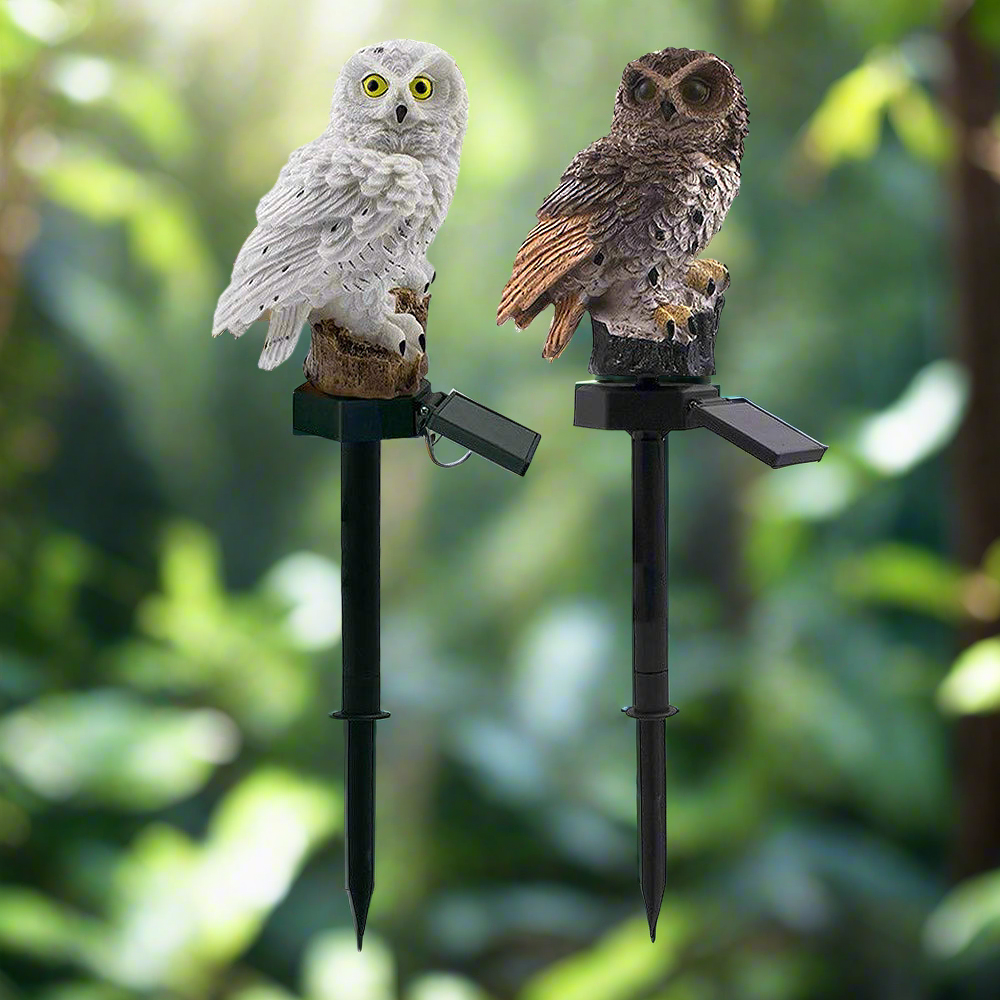 Guardian Owl: Solar Garden Light