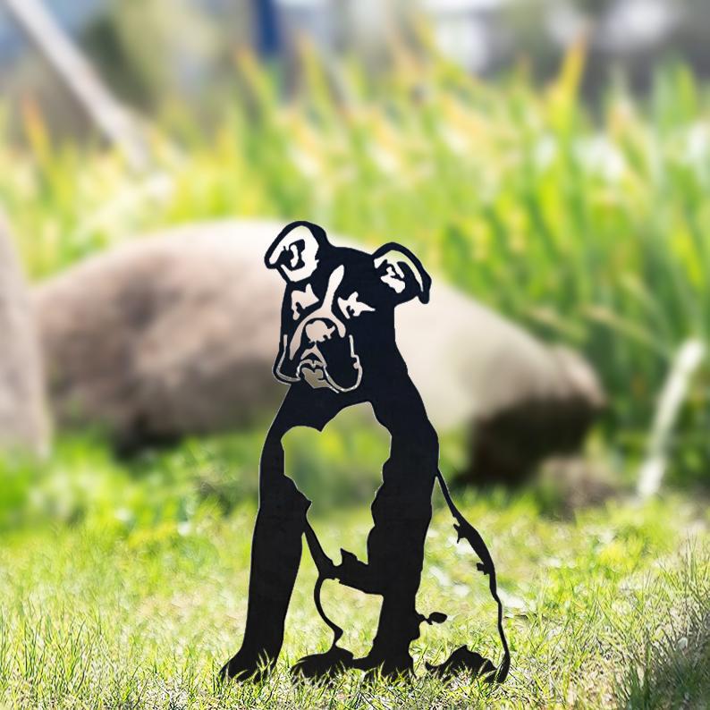 The Goodest Dogs!  Silhouette Yard Decoration