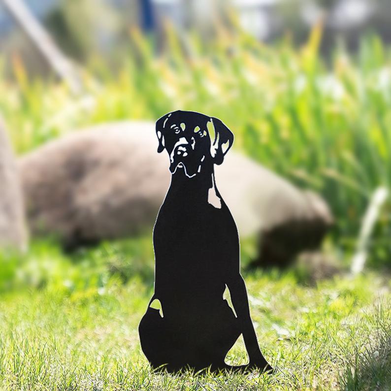 The Goodest Dogs!  Silhouette Yard Decoration