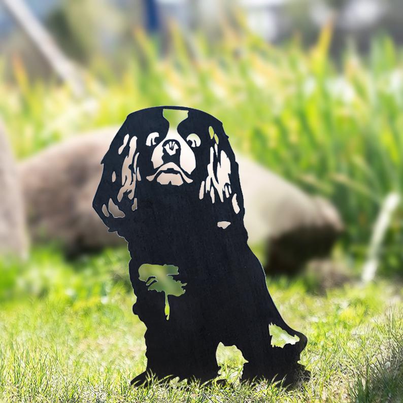 The Goodest Dogs!  Silhouette Yard Decoration